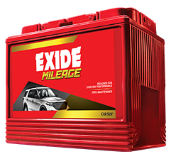 Exide Mileage - Four Wheeler Battery Features and Specifications